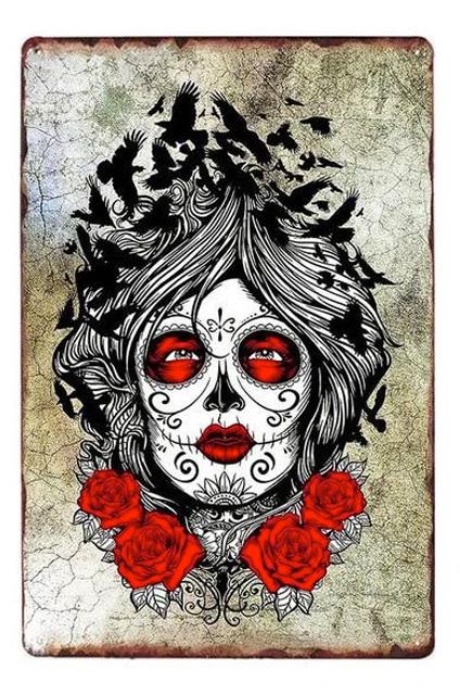 Poster Crâne Mexicain Catrina