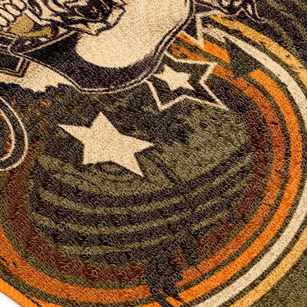 Serviette Tête de Mort Punk