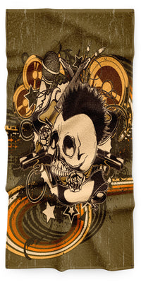 Thumbnail for Serviette Tête de Mort Punk