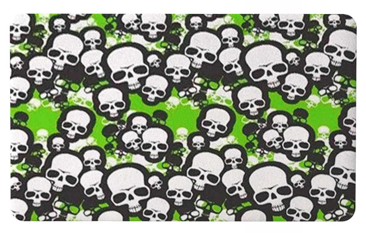 Tapis Tête de Mort Verte