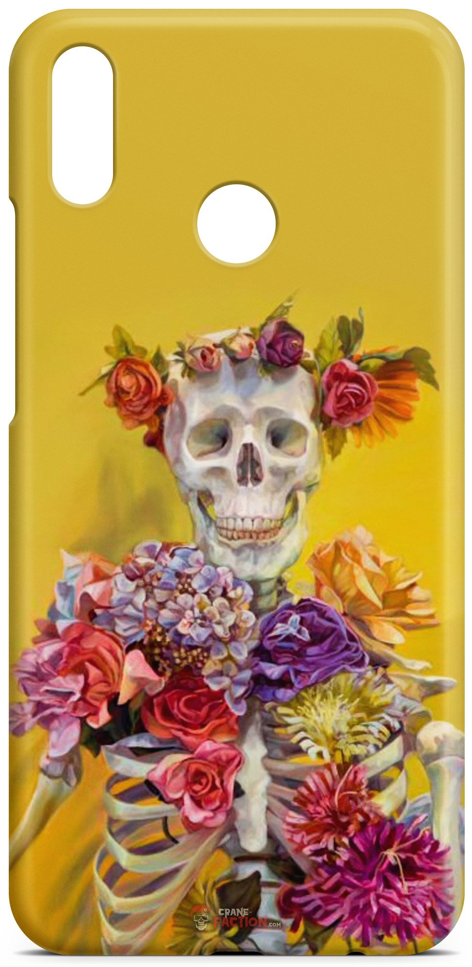 Coque Tête de Mort Jaune (Huawei)