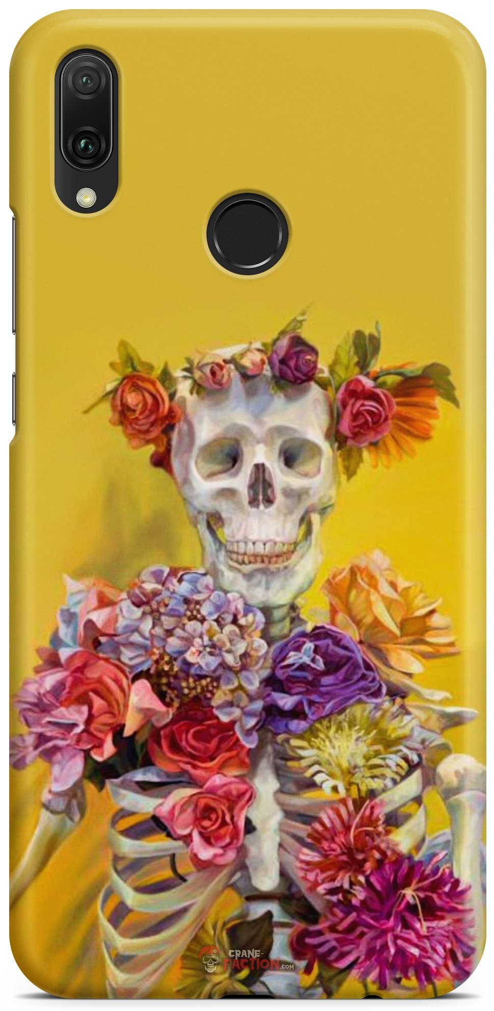 Coque Tête de Mort Jaune (Huawei)