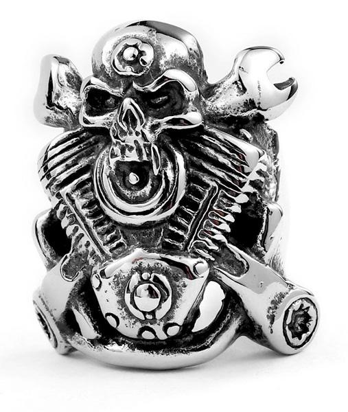 Bague Motard Vintage (Acier)