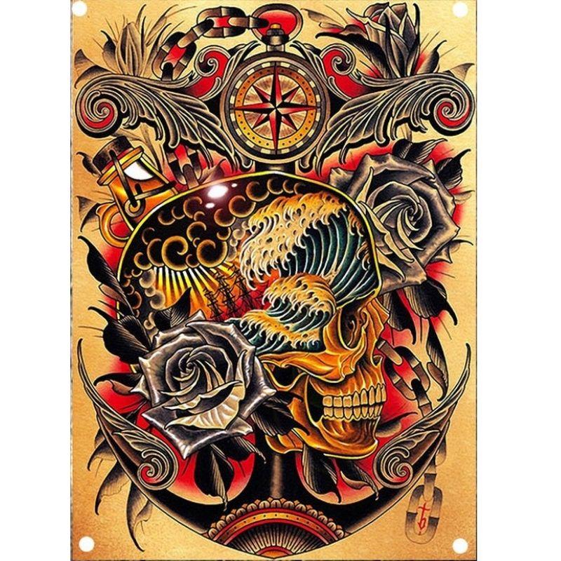 Drapeau Tête de Mort Art