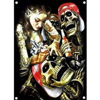 Thumbnail for Drapeau Squelette Gothique