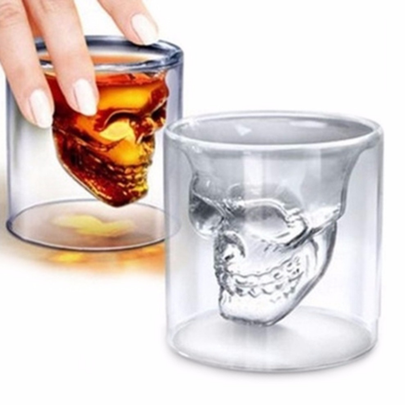 Verre Double Paroi Tête de Mort