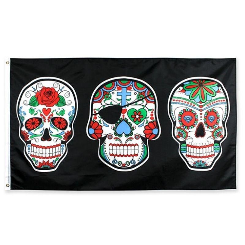 Drapeau Tête de Mort <br/> Mexicaine Calavera