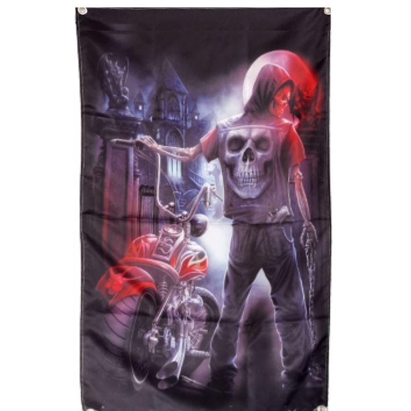 Drapeau Tête de Mort <br/> Moto
