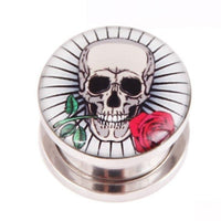 Thumbnail for Piercing Tête de Mort Fleurie