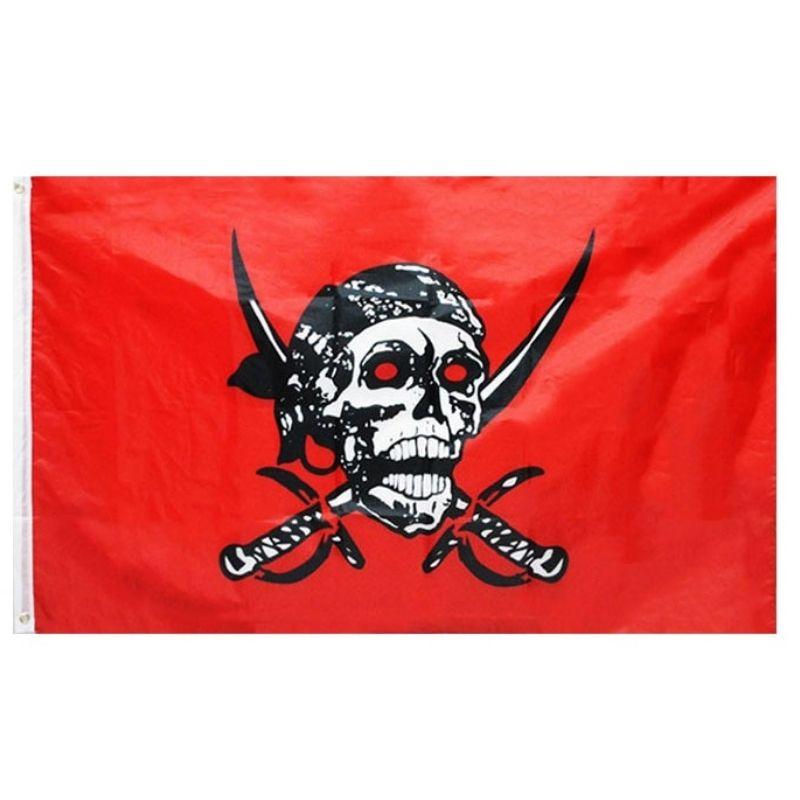 Drapeau Pirate Rouge