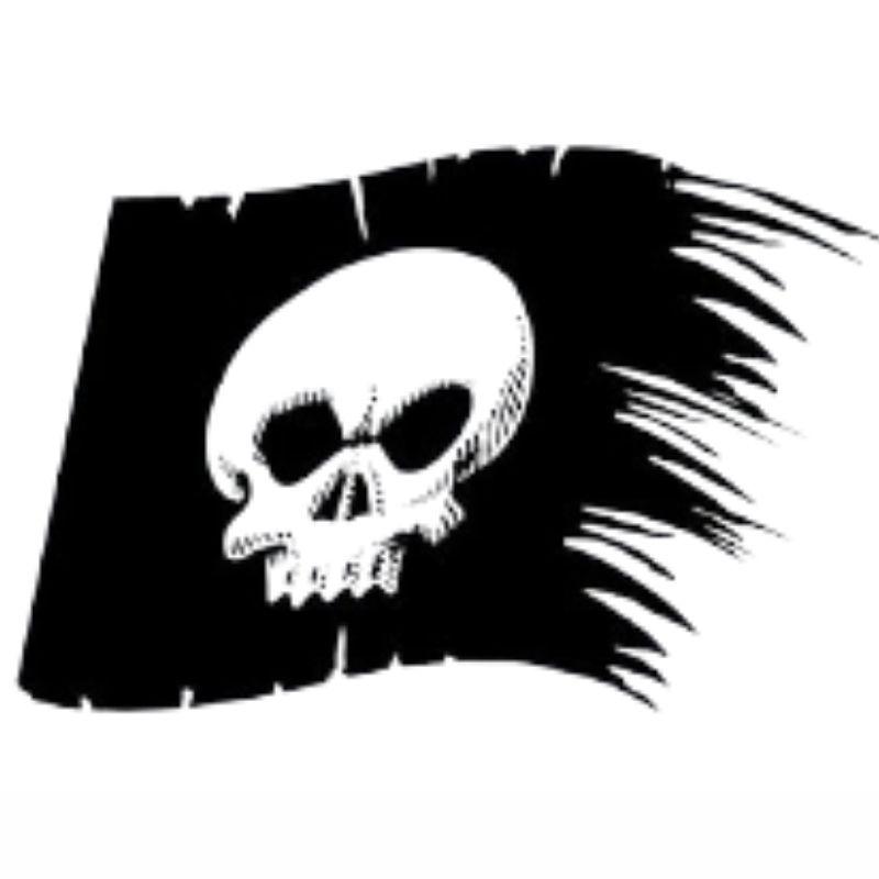 Autocollant Drapeau Pirate