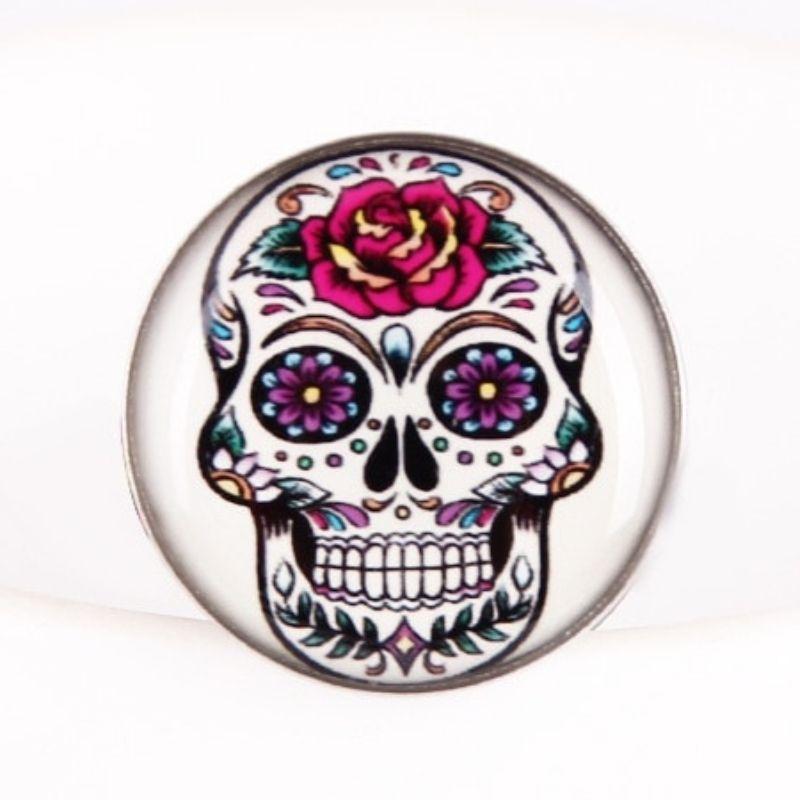 Piercing Crâne Mexicain Coloré