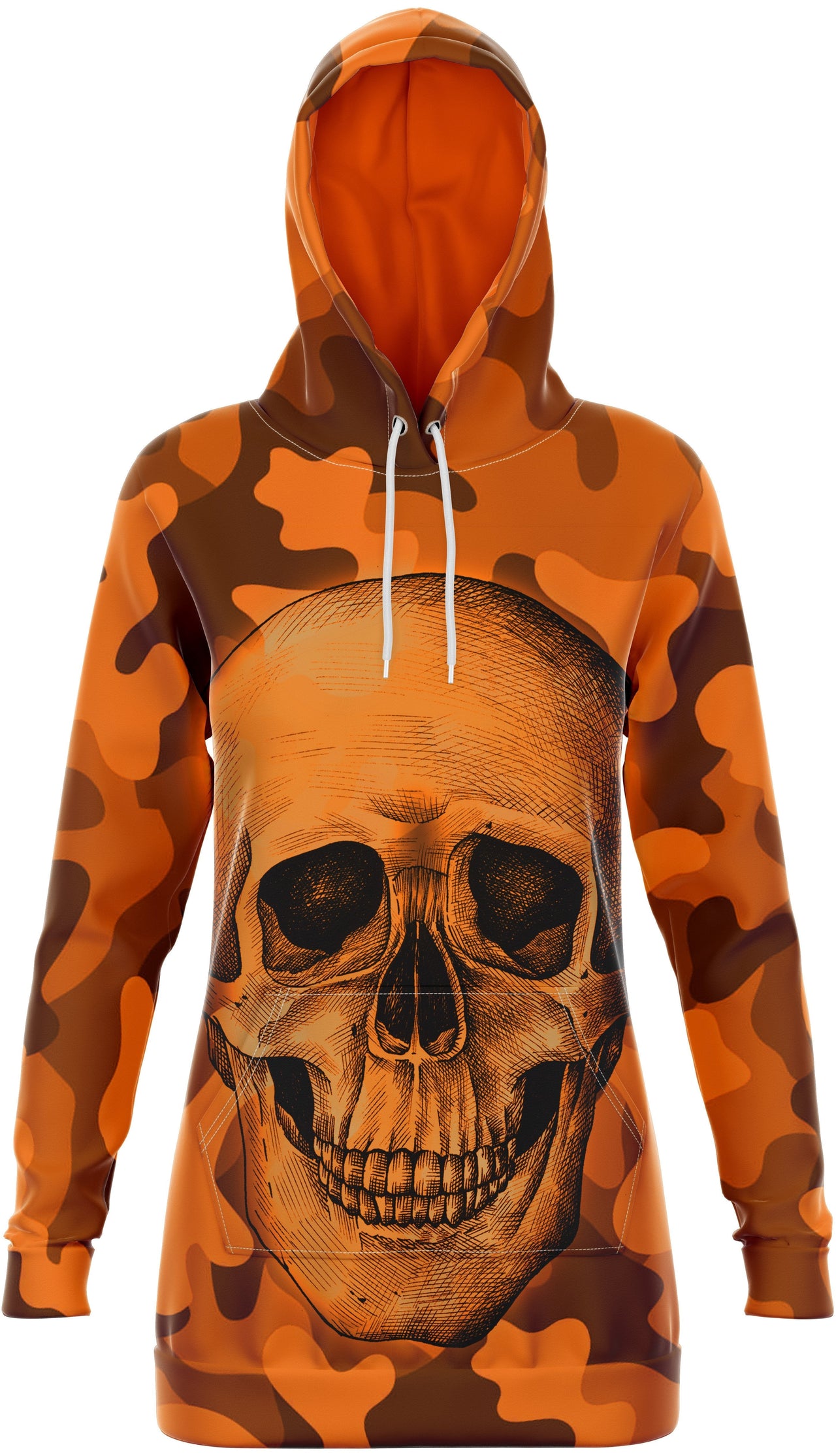 Robe Pull Orange <br/> Tête de Mort