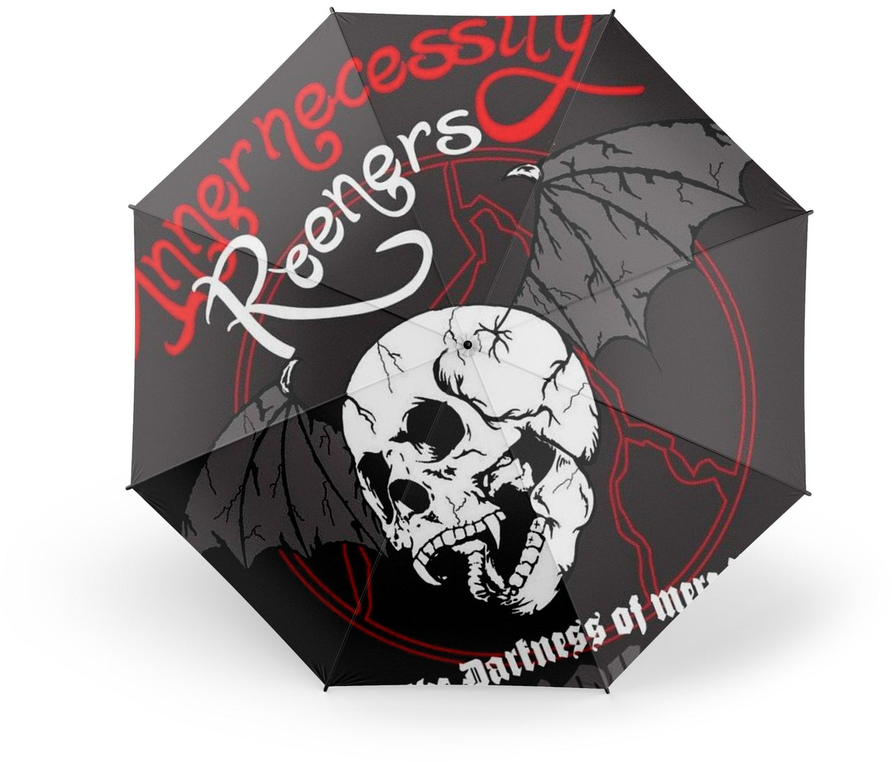 Parapluie Tête de Mort <br/> Chauve Souris