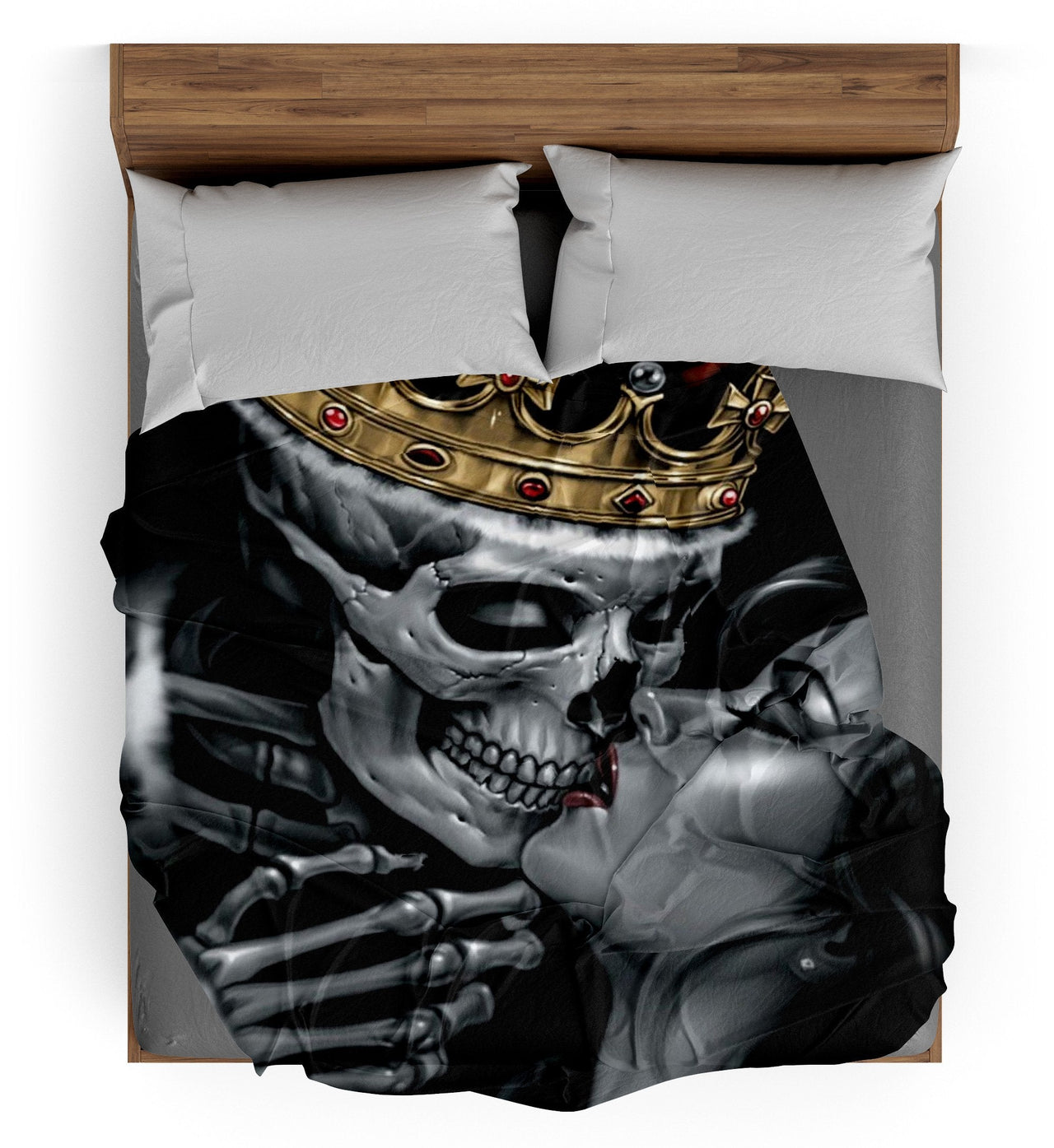 Plaid Tête de Mort Couronne