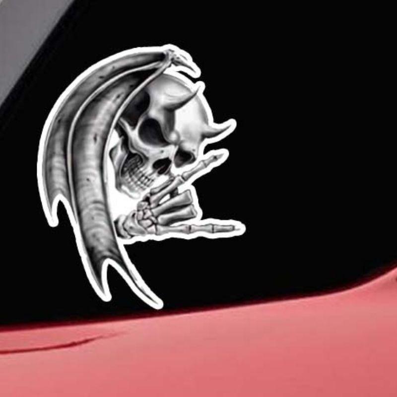 Sticker Skull Gothique