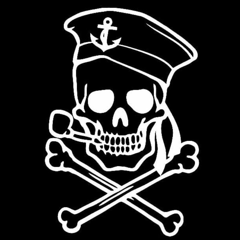 Sticker Pirate Tête de Mort