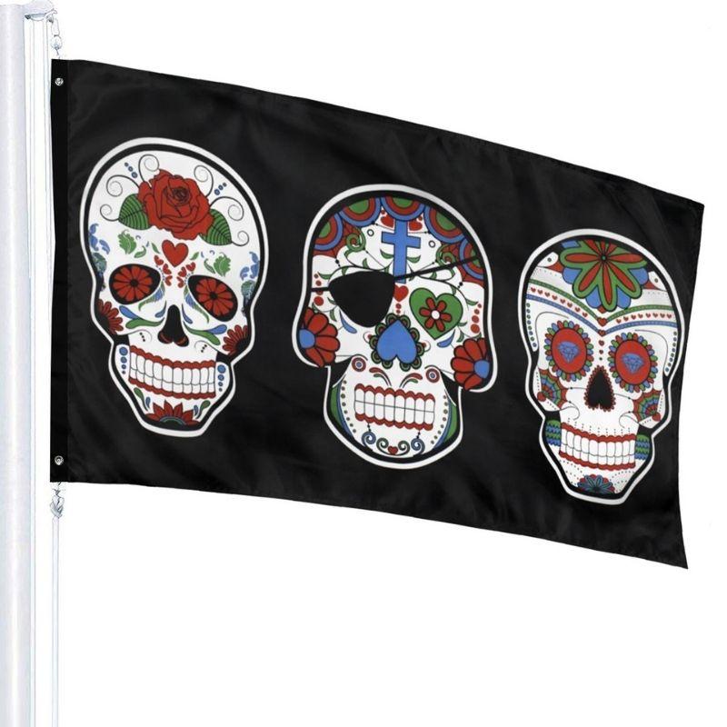 Drapeau Tête de Mort <br/> Mexicaine Calavera