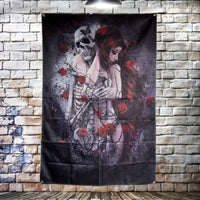 Thumbnail for Drapeau Crâne et Rose