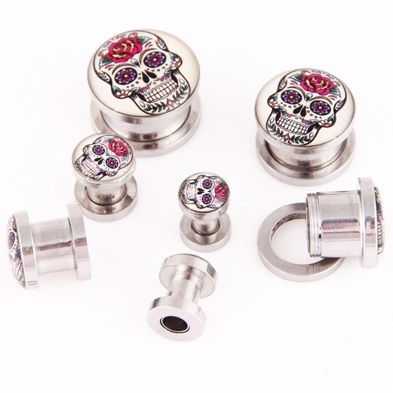 Piercing Crâne Mexicain Coloré