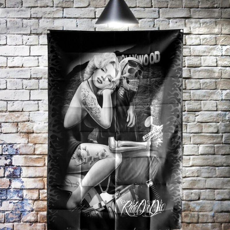 Drapeau Squelette Love