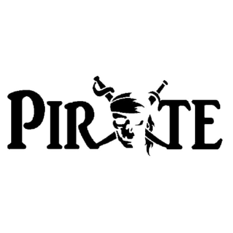 Sticker Tête de Mort Pirate