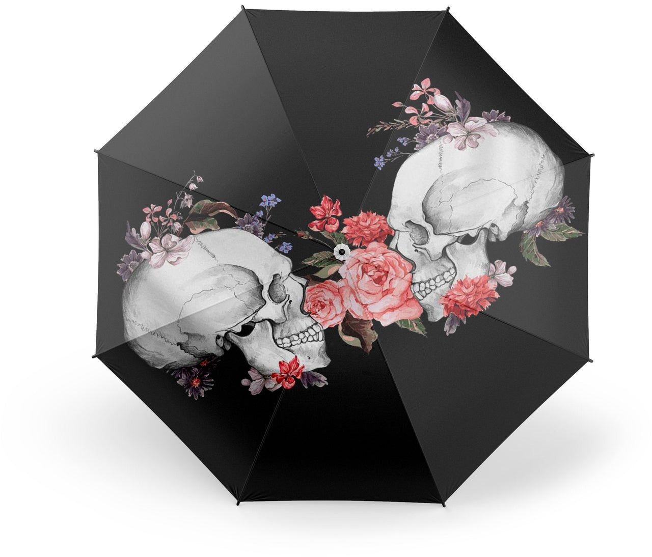 Parapluie Tête de Mort <br/> Noir et Blanc