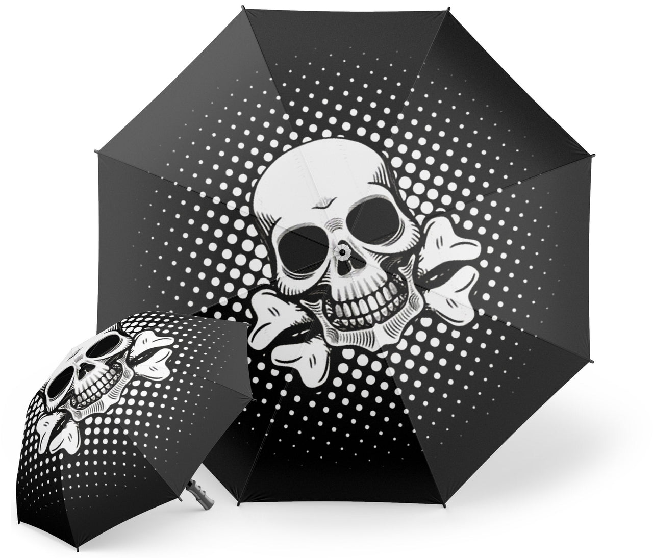 Parapluie Avec Tête de Mort