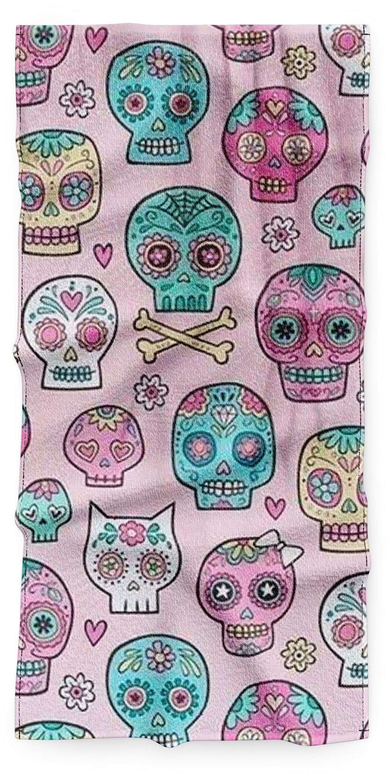 Serviette Crâne Mexicain Coloré