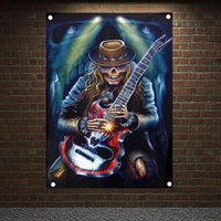 Thumbnail for Drapeau Squelette Rock