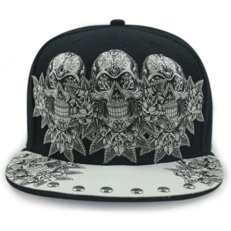 Casquette Tête de Mort Artistique