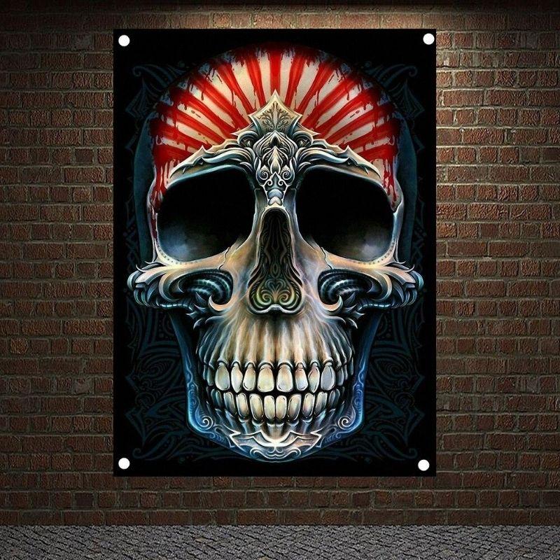 Drapeau Tête de Mort <br/> Maya