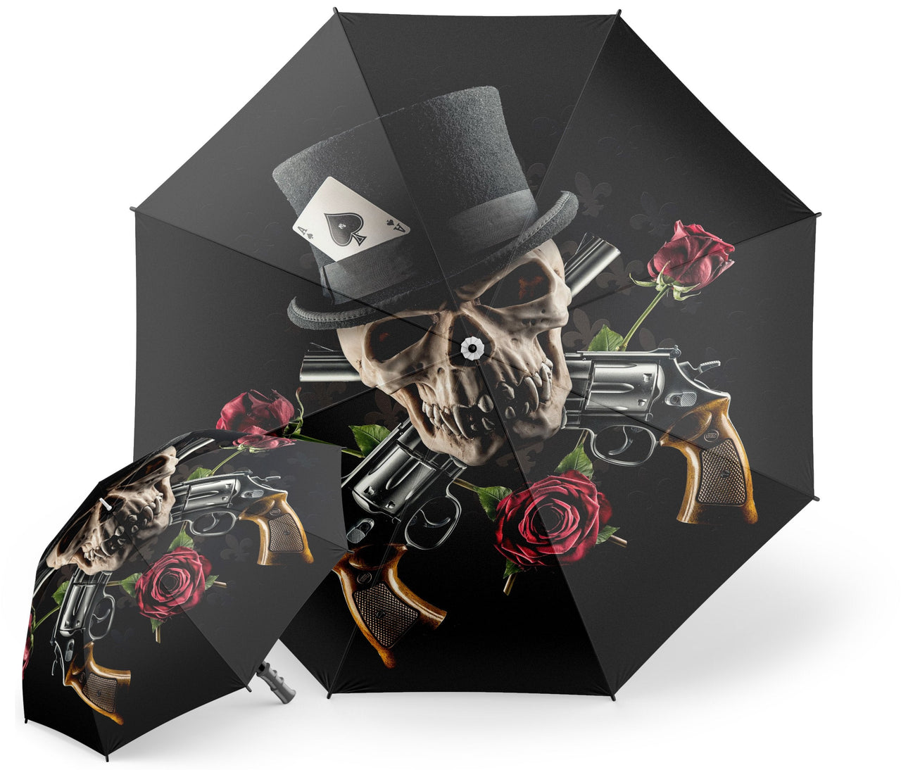 Parapluie Tête de Mort <br/> As De Pique