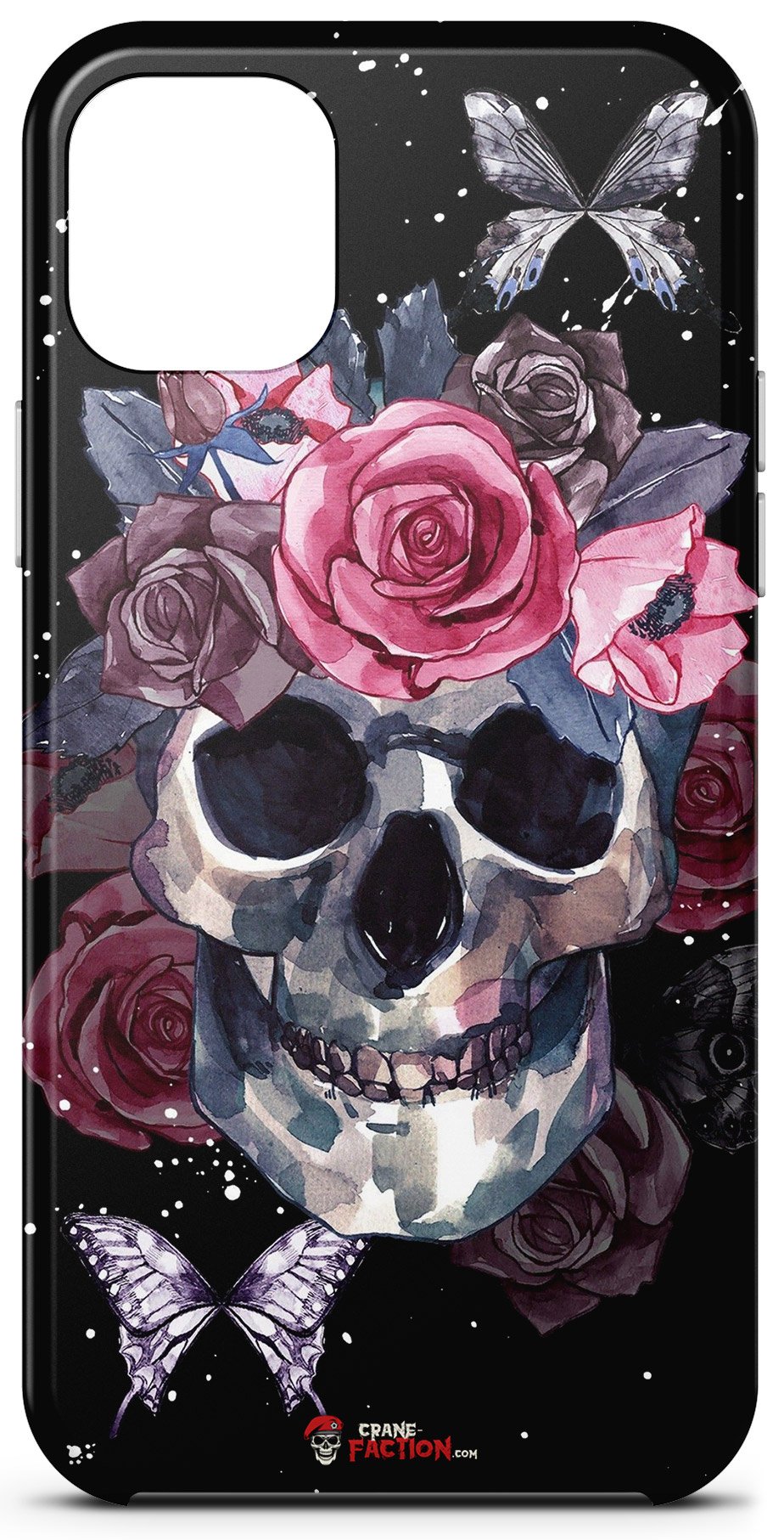 Coque Tête de Mort Papillon (iPhone)