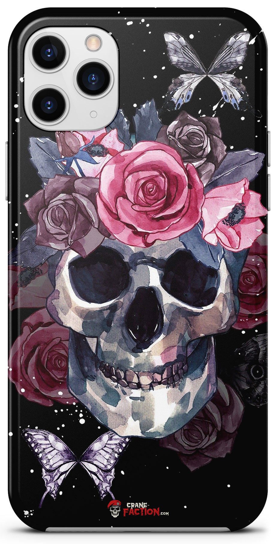 Coque Tête de Mort Papillon (iPhone)