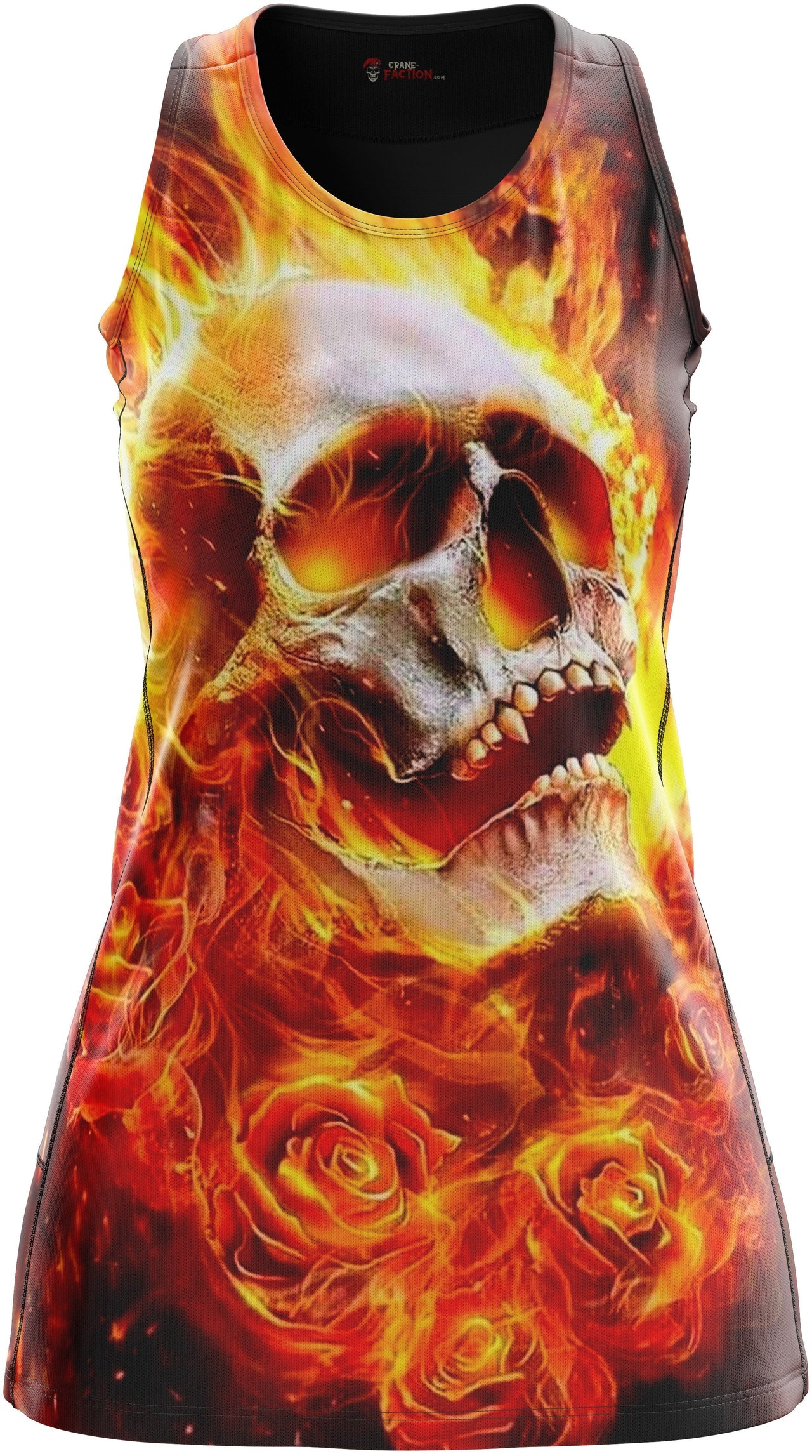 Robe Tête de Mort En Flammes