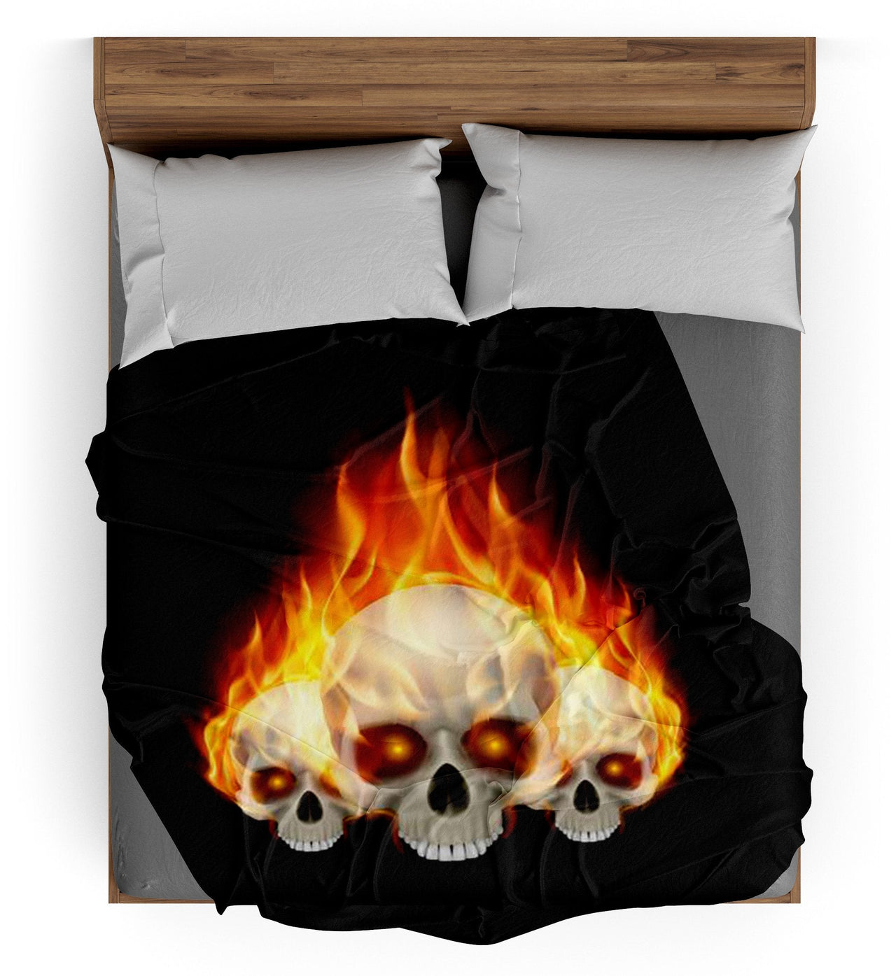 Plaid Tête de Mort En Feu