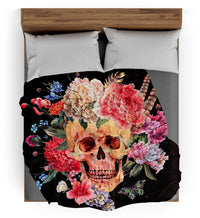 Thumbnail for Plaid Crâne et Fleurs