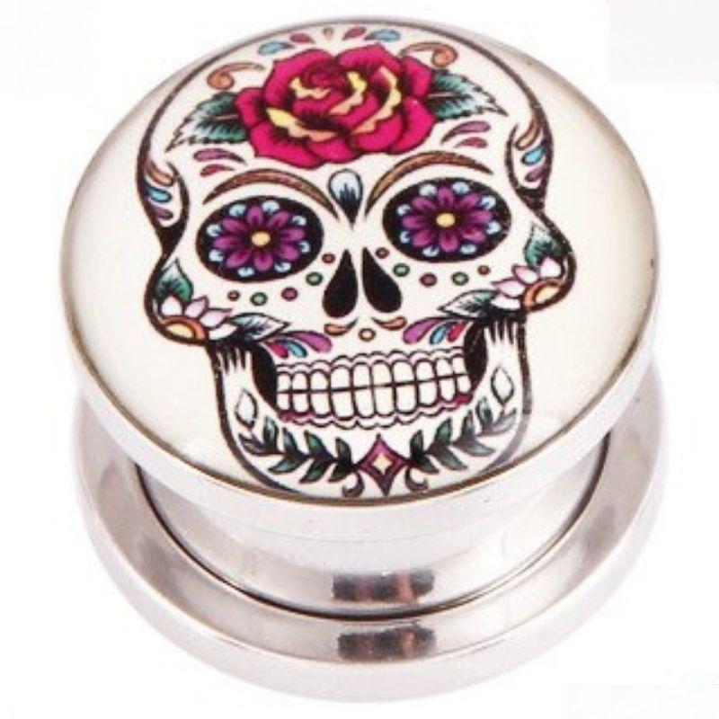Piercing Crâne Mexicain Coloré