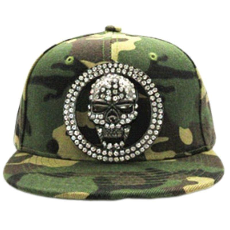 Casquette Skull Strass