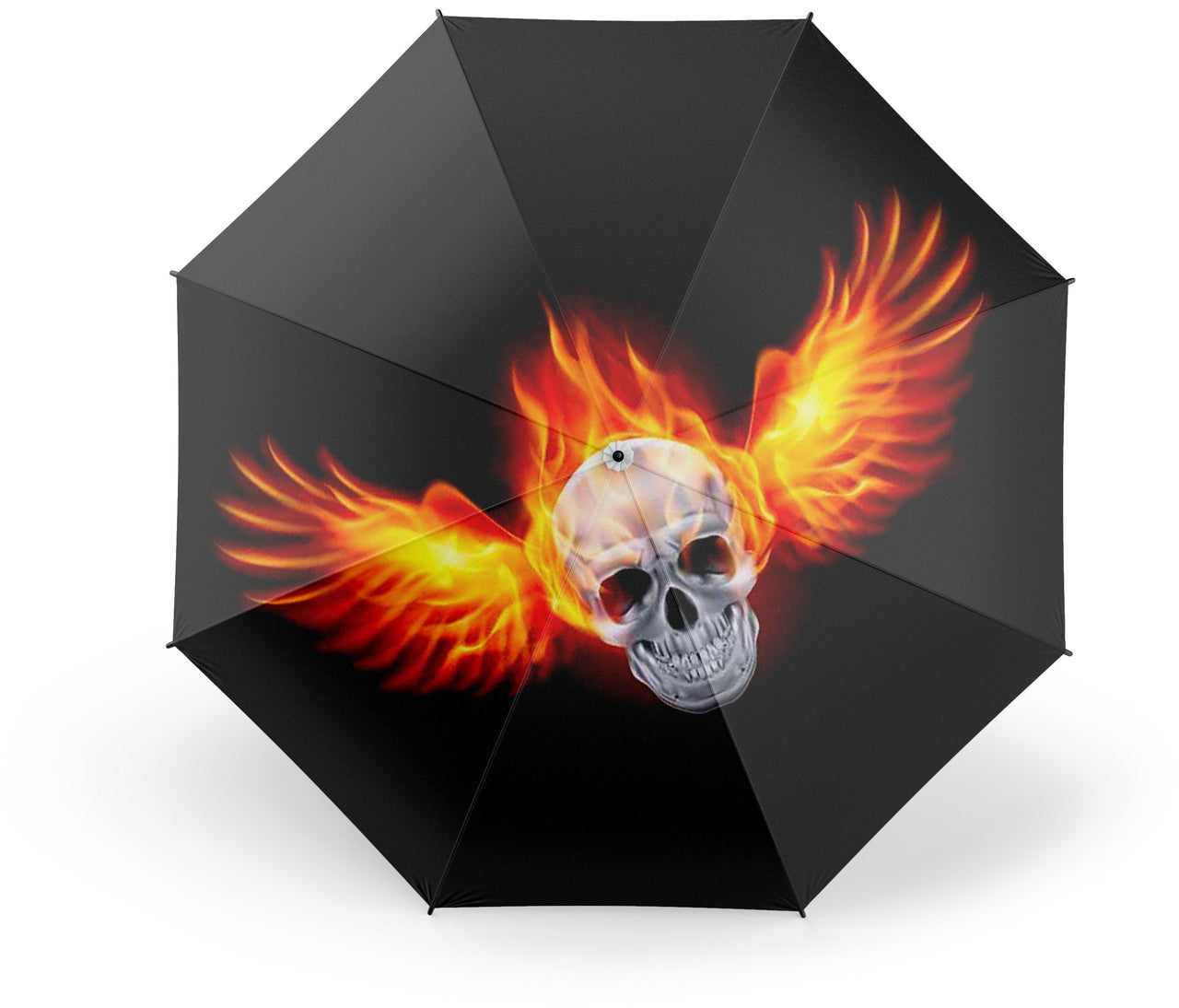 Parapluie Tête de Mort <br/> En Feu