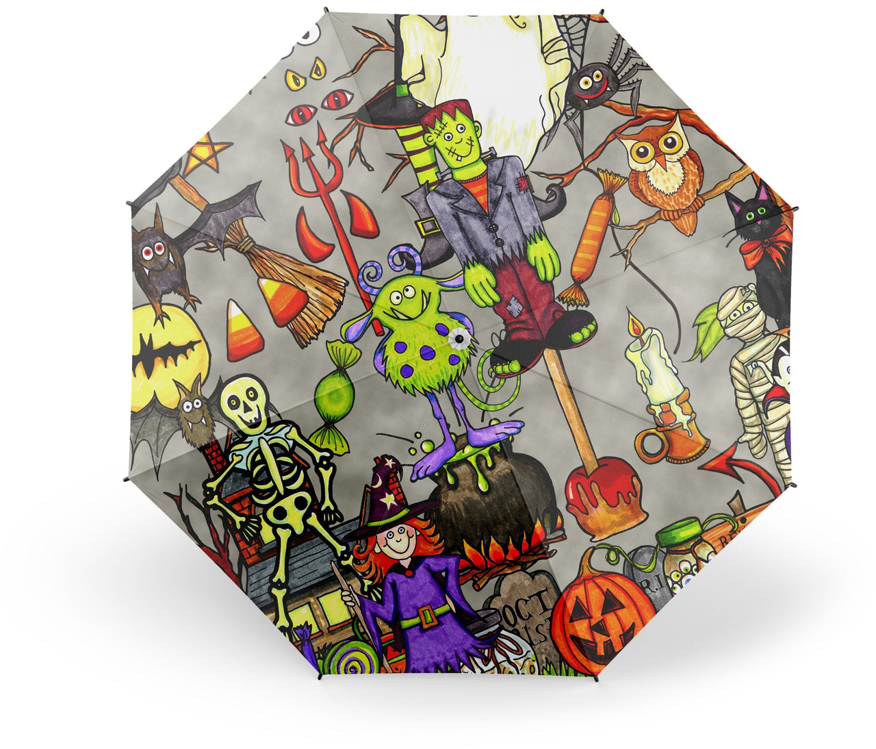 Parapluie Crâne Animé