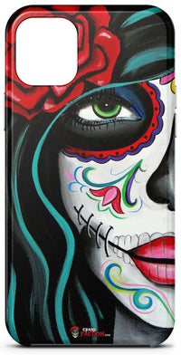 Thumbnail for Coque Tête de Mort Femme Mexicaine Maquillage (iPhone)