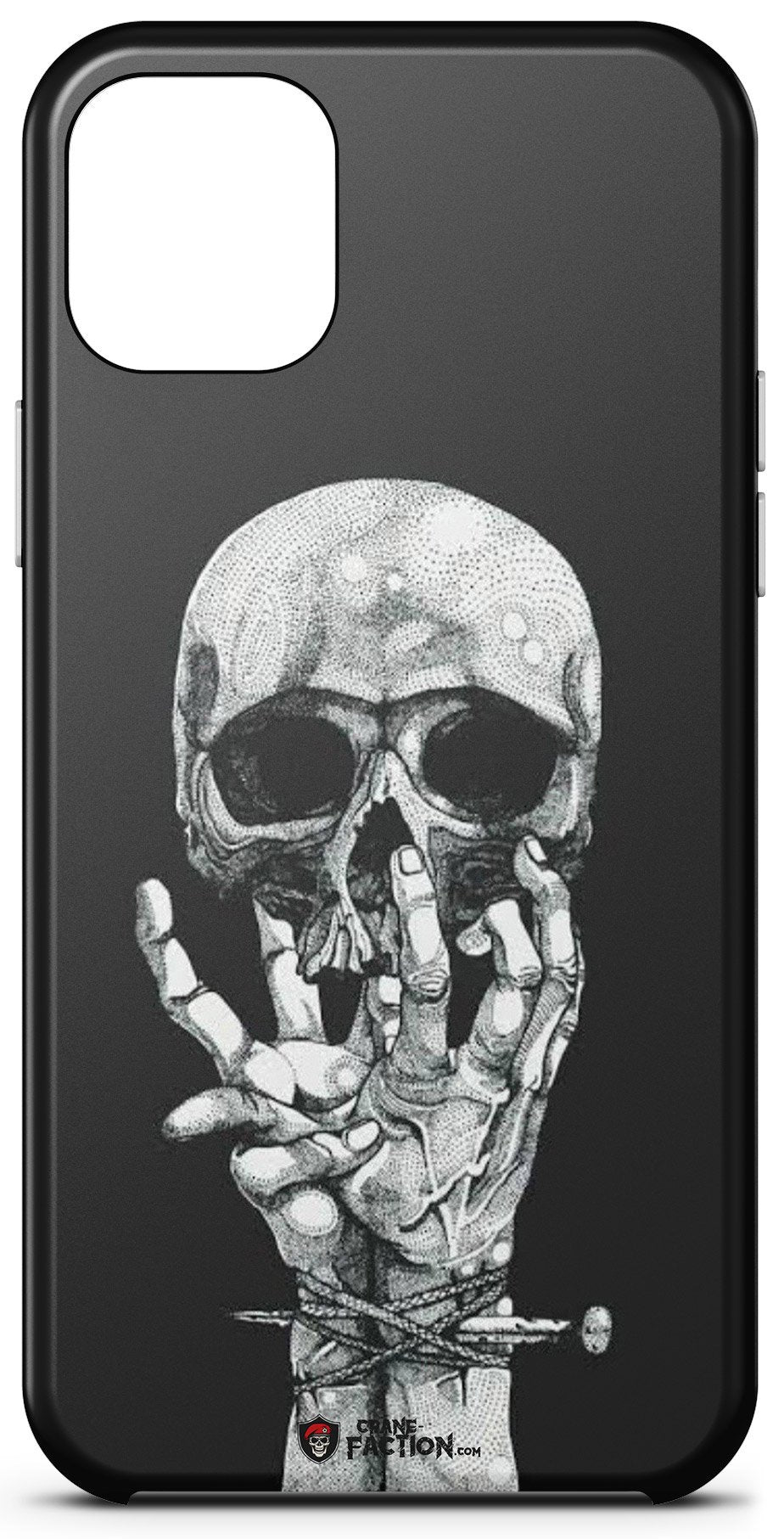 Coque Squelette Noir Et Blanc (iPhone)