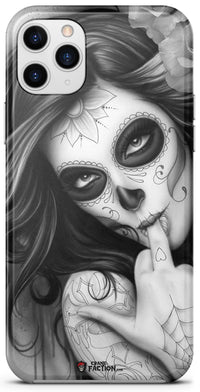 Thumbnail for Coque Tête de Mort Mexicaine Noir et Blanc (iPhone)