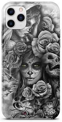 Thumbnail for Coque Tête de Mort Mexicaine Avec Fleurs (iPhone)