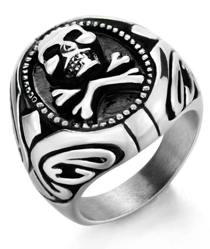 Bague Pirate Skull (Acier)