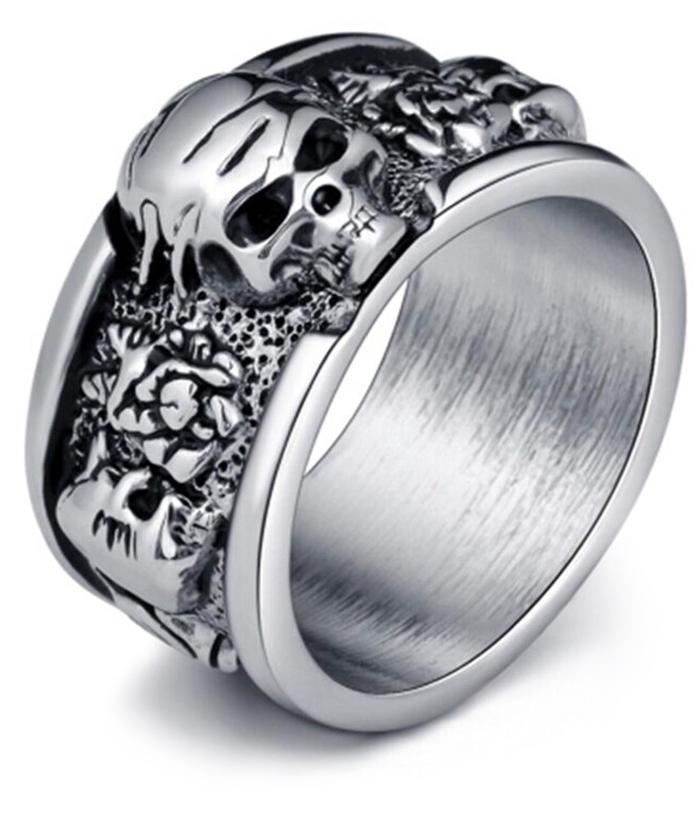 Bague Punk Homme (Acier)