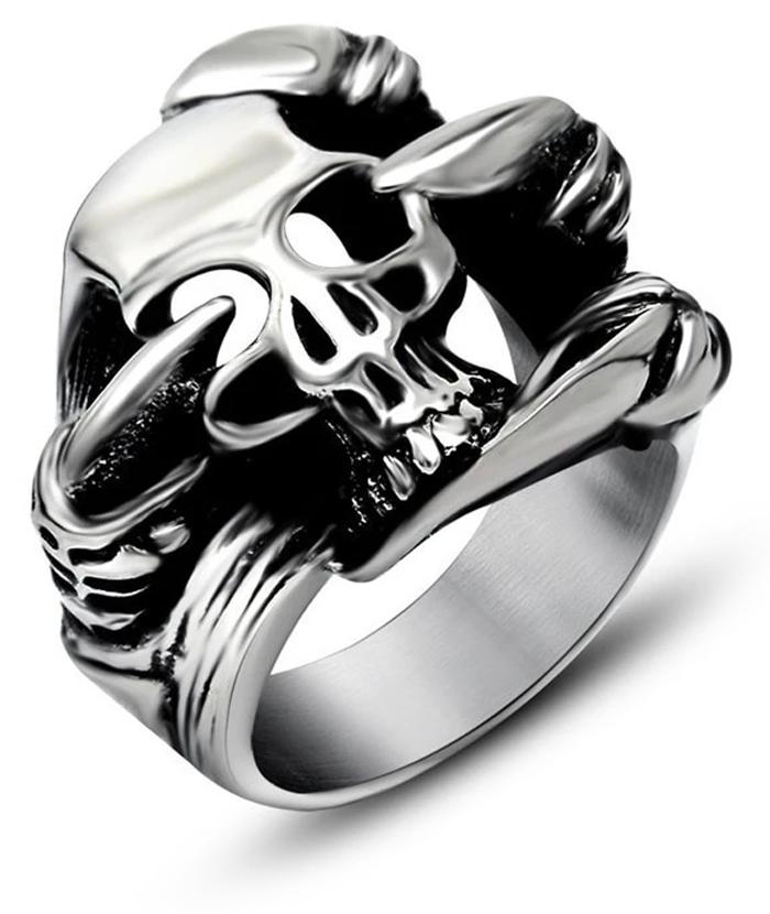 Bague Griffe Homme (Acier)