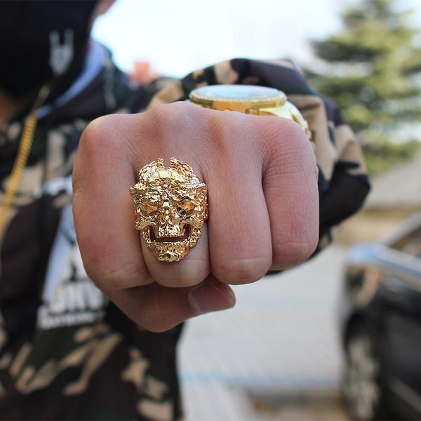 Bague Biker Homme (Acier)